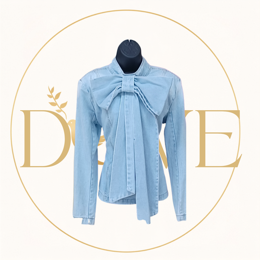 Little Bow Peep Denim Blouse