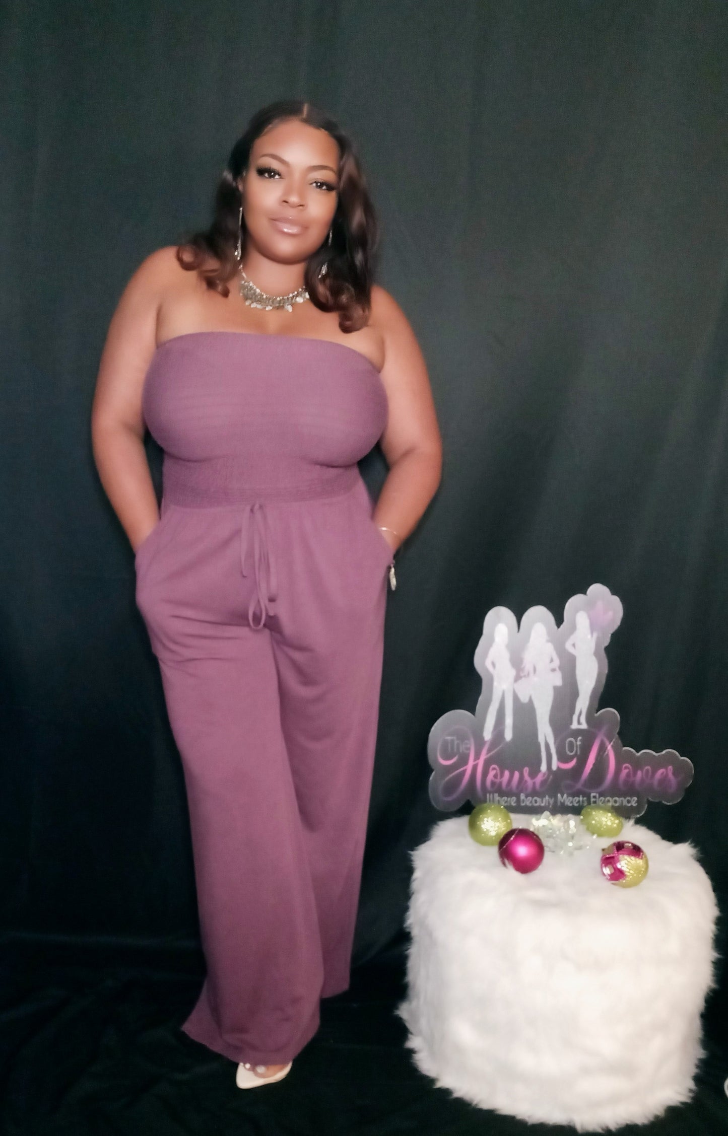 Eggplant Jumpsuit