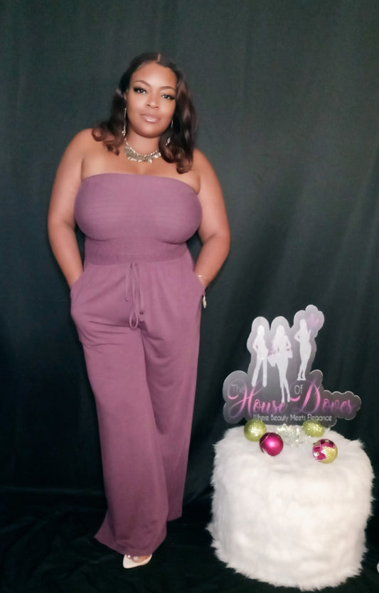 Eggplant Jumpsuit