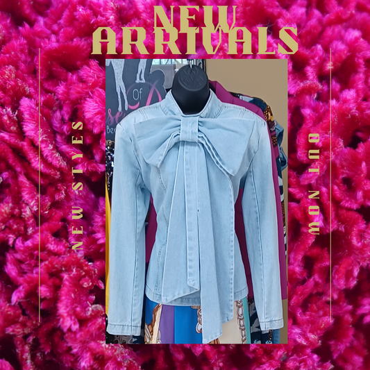 Little Bow Peep Denim Blouse